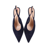 GIANVITO ROSSI SUEDE HEELS NAVY 40 EU | 9 US
