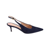 GIANVITO ROSSI SUEDE HEELS NAVY 40 EU | 9 US