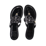 TORY BURCH MILLER SANDALS BLACK 7.5 US