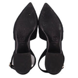 CHANEL CANVAS CAMELLIA FLATS BLACK 39 EU | 8 US
