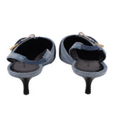 GIVENCHY VOYOU BUCKLE HEELS BLUE 39 EU | 8 US