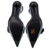 GIVENCHY VOYOU BUCKLE HEELS BLUE 39 EU | 8 US