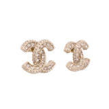 CHANEL STRASS STUD EARRINGS