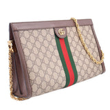 GUCCI OPHIDIA MEDIUM SHOULDER BAGS TAN