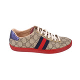 GUCCI WOMEN'S ACE GG SUPREME SNEAKERS BROWN 37.5 EU | 8 US