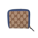 GUCCI ZIP WALLETS BLUE