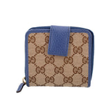 GUCCI ZIP WALLETS BLUE