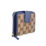 GUCCI ZIP WALLETS BLUE