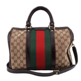 GUCCI BOSTON SATCHELS TAN