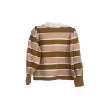 VERONICA B STRIPED TOPS CAMEL/PINK S