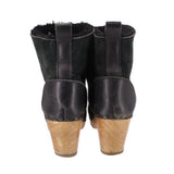NO. 6 5" PULL ON SHEARLING CLOG BOOTS BLACK 37 EU | 7 US