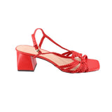 J CREW HEELED SANDALS RED 10 US