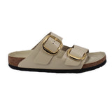 BIRKENSTOCK LEATHER SANDALS CREAM 10 US
