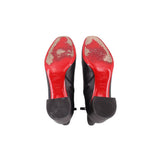 LOUBOUTIN LEATHER BOOTIES BLACK 7 US