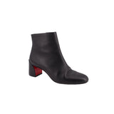 LOUBOUTIN LEATHER BOOTIES BLACK 7 US