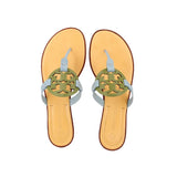 TORY BURCH miller SANDALS blue 11 US