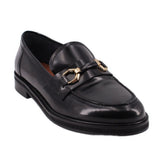 JONAK LEATHER LOAFERS BLACK 9.5 US