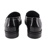 JONAK LEATHER LOAFERS BLACK 9.5 US