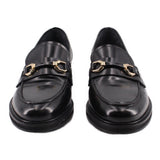 JONAK LEATHER LOAFERS BLACK 9.5 US
