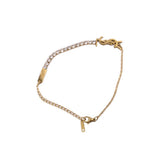 SAINT LAURENT CASSANDRE CHARM BRACELETS GOLD