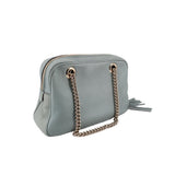 GUCCI SOHO CHAIN SHOULDER BAGS TEAL