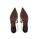 BRUNELLO CUCINELLI LEATHER SANDALS GRAY 38 EU | 7.5 US