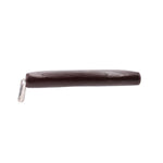 Epi zip wallet, burgundy textured leather with silver zipper pull, top edge