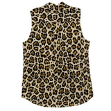EQUIPMENT LEOPARD TOPS TAN M