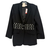 CINQ A SEPT ONE BUTTON BLAZERS BLACK M