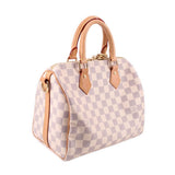 LOUIS VUITTON SPEEDY 25 BANDOULIERE SATCHELS DAMIER AZUR