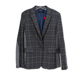RAG & BONE PLAID BLAZERS GRAY S | 6