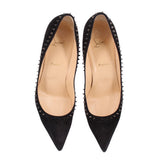 CHRISTIAN LOUBOUTIN SUEDE SPIKE HEELS BLACK 40 EU | 9.5 US