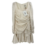 ML MONIQUE RUCHED DRESSES IVORY M | 8