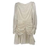 ML MONIQUE RUCHED DRESSES IVORY M | 8
