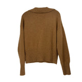 REFORMATION V NECK SWEATERS CAMEL L