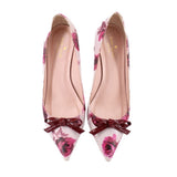 KATE SPADE MADELAINE FLORAL HEELS PINK 10 US