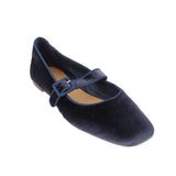 J CREW VELVET MARY JANE FLATS NAVY 11 US