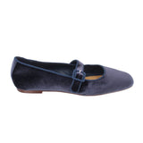 J CREW VELVET MARY JANE FLATS NAVY 11 US