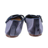 J CREW VELVET MARY JANE FLATS NAVY 11 US