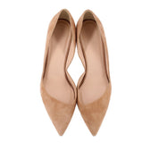 J CREW SUEDE D'ORSAY HEELS TAN 11 US