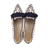 VIVAIA MICHELLE 2.0 POINTED TOE LOAFERS WHITE/NAVY 39.5 EU | 9 US