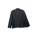 LAFAYETTE 148 ONE BUTTON BLAZERS GRAY L | 14