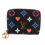 LOUIS VUITTON GAME ON ZIPPY COIN PURSE WALLETS MONOGRAM/BLACK