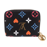 LOUIS VUITTON GAME ON ZIPPY COIN PURSE WALLETS MONOGRAM/BLACK