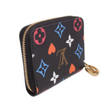 LOUIS VUITTON GAME ON ZIPPY COIN PURSE WALLETS MONOGRAM/BLACK