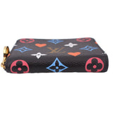 LOUIS VUITTON GAME ON ZIPPY COIN PURSE WALLETS MONOGRAM/BLACK
