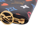 LOUIS VUITTON GAME ON ZIPPY COIN PURSE WALLETS MONOGRAM/BLACK