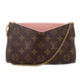 LOUIS VUITTON PALLAS CLUTCH HANDLE BAG MONOGRAM
