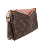 LOUIS VUITTON PALLAS CLUTCH HANDLE BAG MONOGRAM