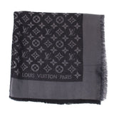 LOUIS VUITTON SHINE SHAWL SCARVES BLACK